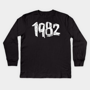 Year 1982, Born in 1982 Kids Long Sleeve T-Shirt